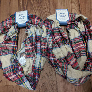 2 pcs Kid Infinity Scarf - Red